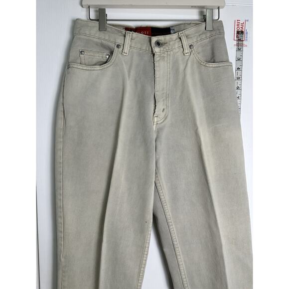 Levi’s Silvertab Loose Cream Denim Jeans USA 26x30 Skater Distressed Vintage 90s - Picture 3 of 14